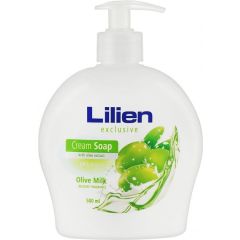 Рідке крем-мило "Оливкове молочко" - Lilien Olive Milk Cream Soap 500ml