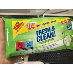 Серветки вологі для прибирання w5