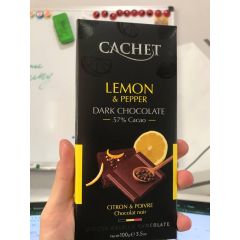 Шоколад чорний злимоною цедрою