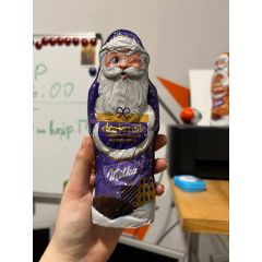 Шоколадна фігурка Миколая (синя)п5003