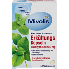 Капсули евкаліпту Mivolis Erkaltungs Kapseln