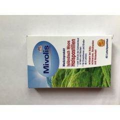 Mivolis пастилки для горла з ісландського моху