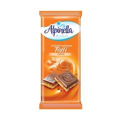 Alpinella Шоколад молочний Toffee - 90 g