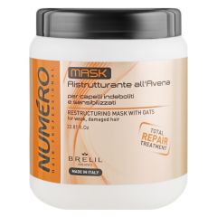 Маска для волосся Brelil Numero з екстрактом вівса 1L